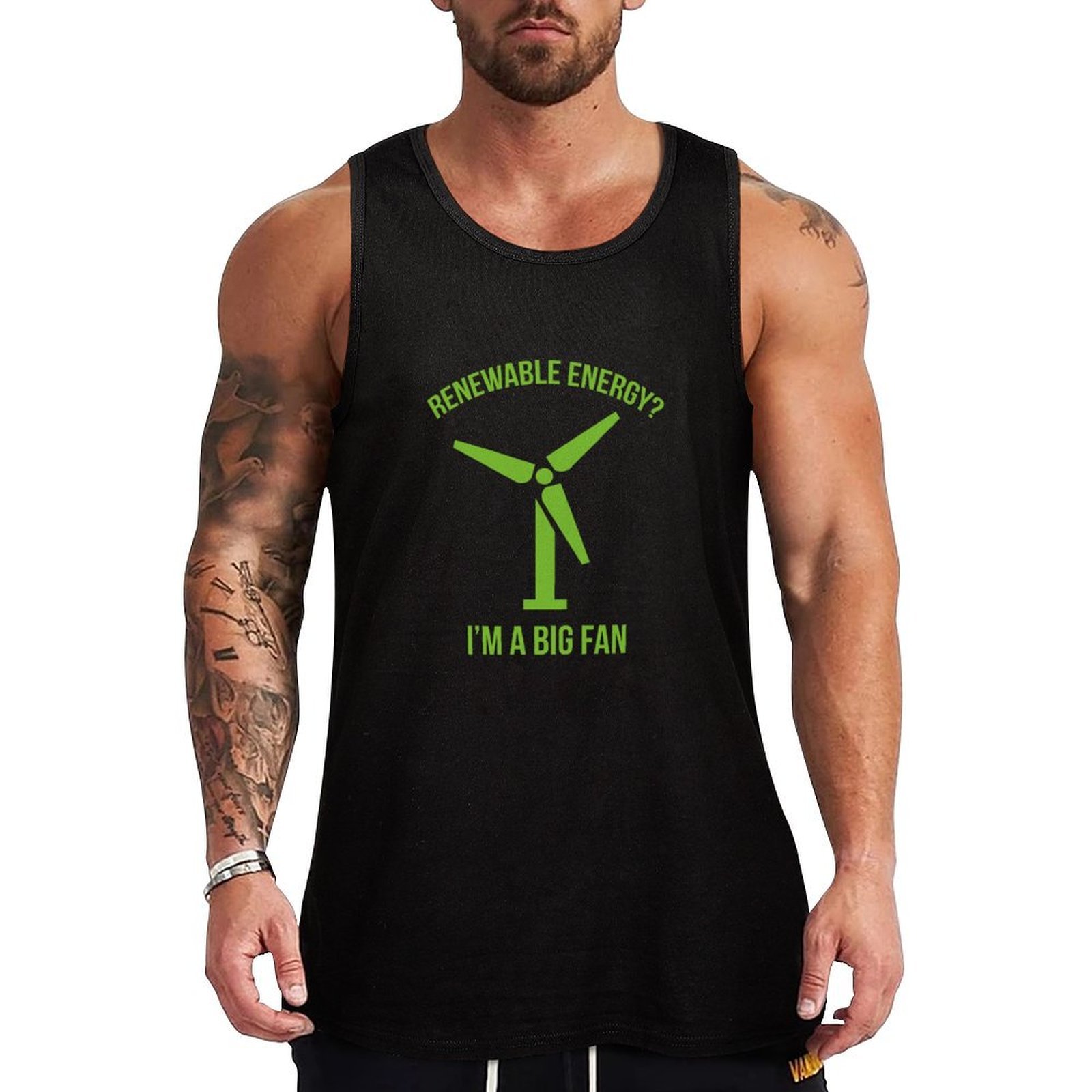 Renewable Energy In China - Renewable Energy Tank Top Thin Breathable