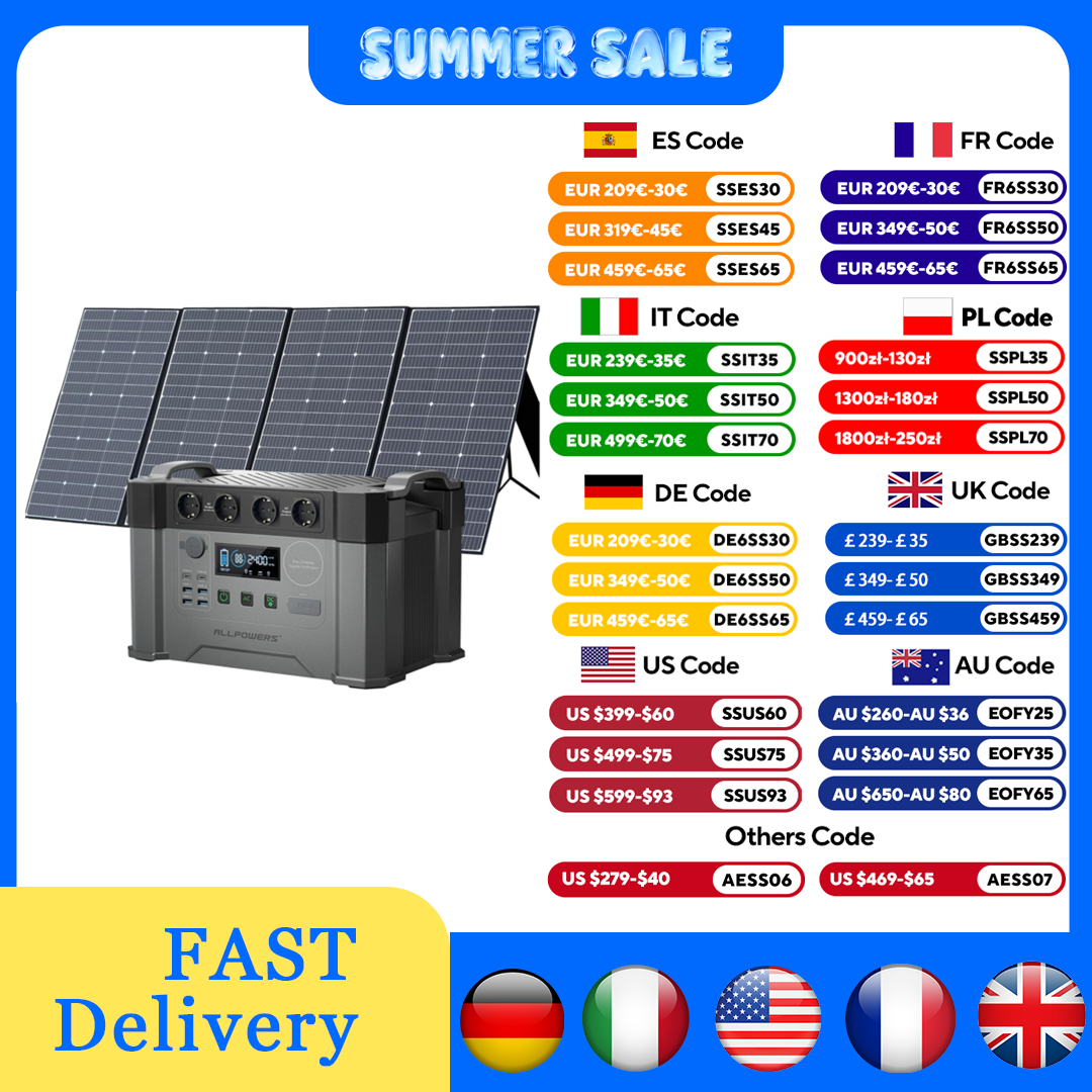 Renewable Energy House - ALLPOWERS Solar Generator S2000 Pro with