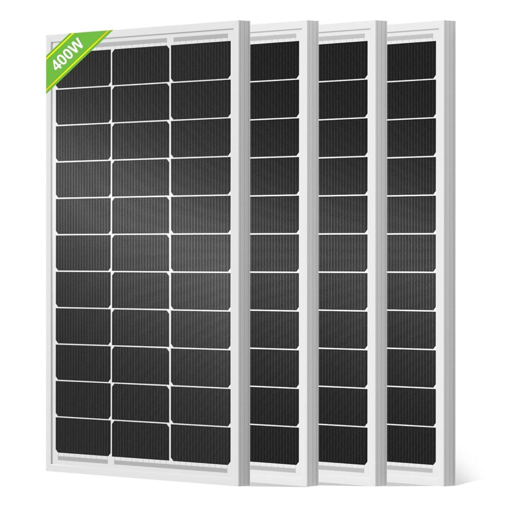 Solar Panel Monocrystalline - Eco-Worthy 400W Solar Panel Set: 4