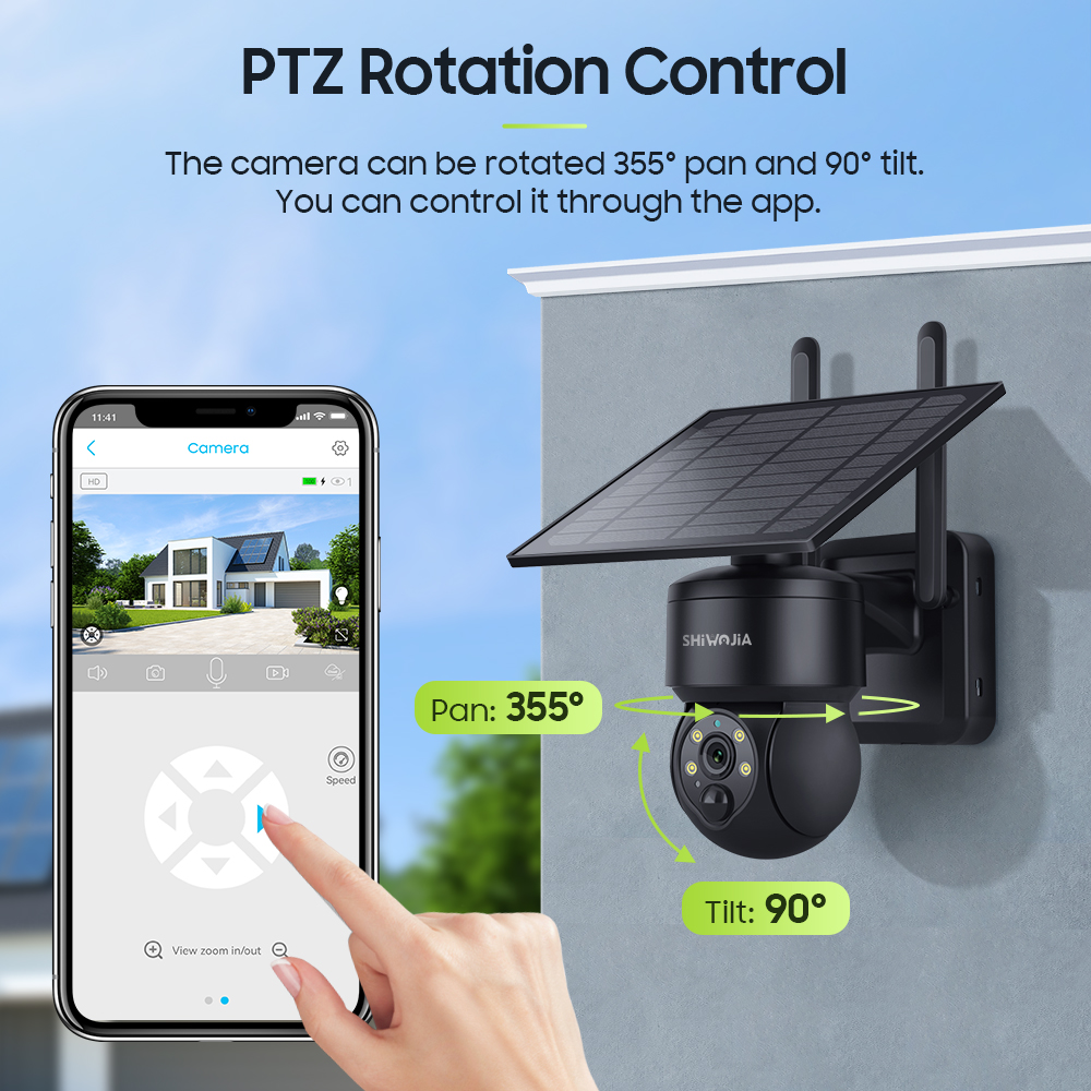 SHIWOJIA WIFI Wireless PTZ Sol - đánh giá và giá Solar Panel Tilt Mount
