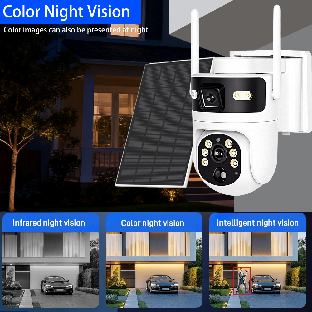8MP 4K 4G SIM Card PTZ IP Came - đánh giá và giá Solar Panel Tilt Mount