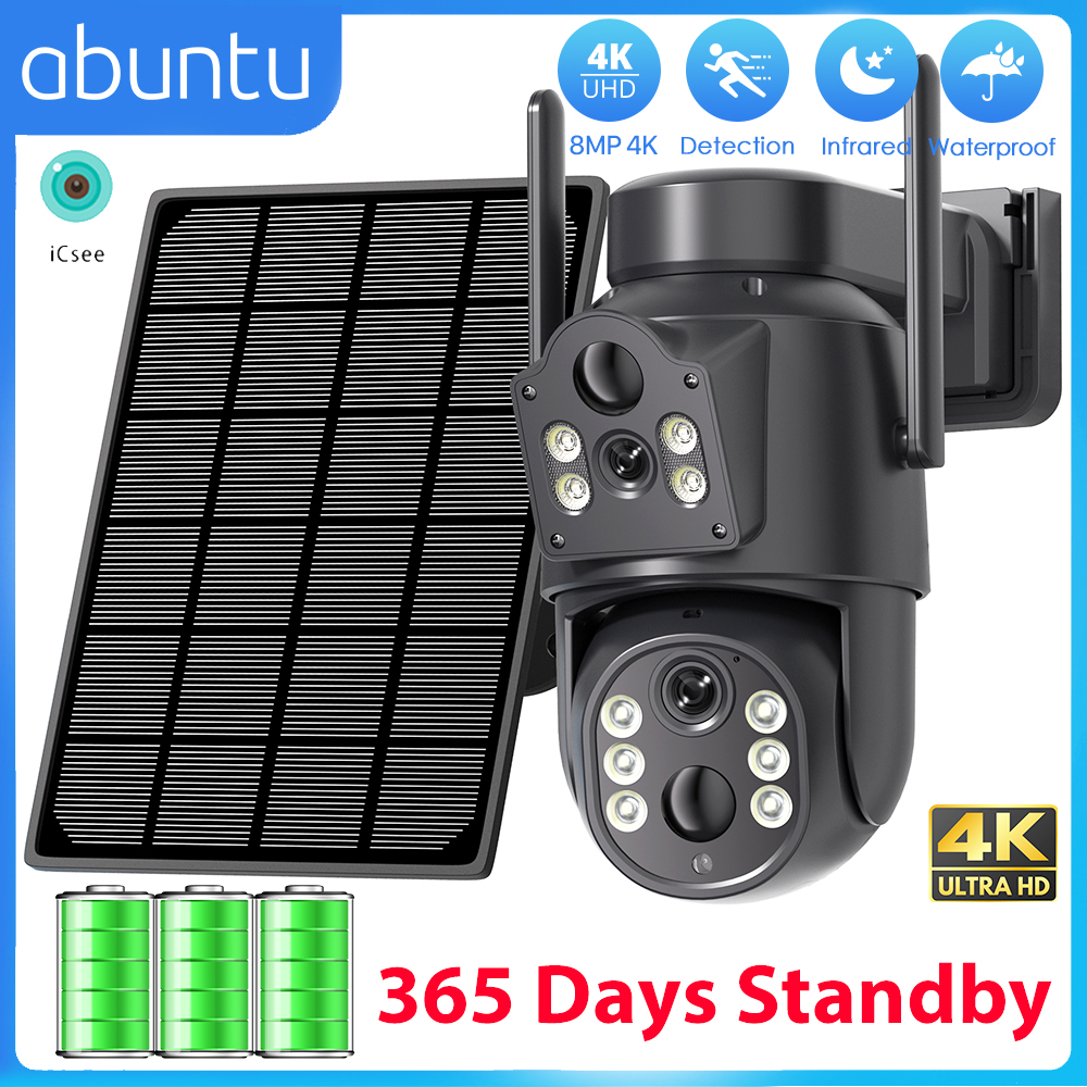 8MP 4K HD Solar WiFi Camera Ou - đánh giá và giá Solar Panel Tilt Mount