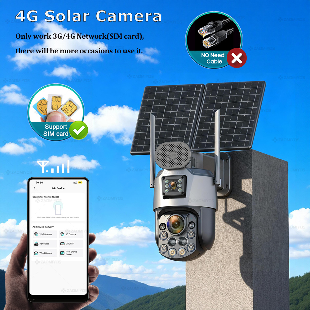 Dual Lens Home Outdoor Surveil - đánh giá và giá Solar Panel Tilt Mount