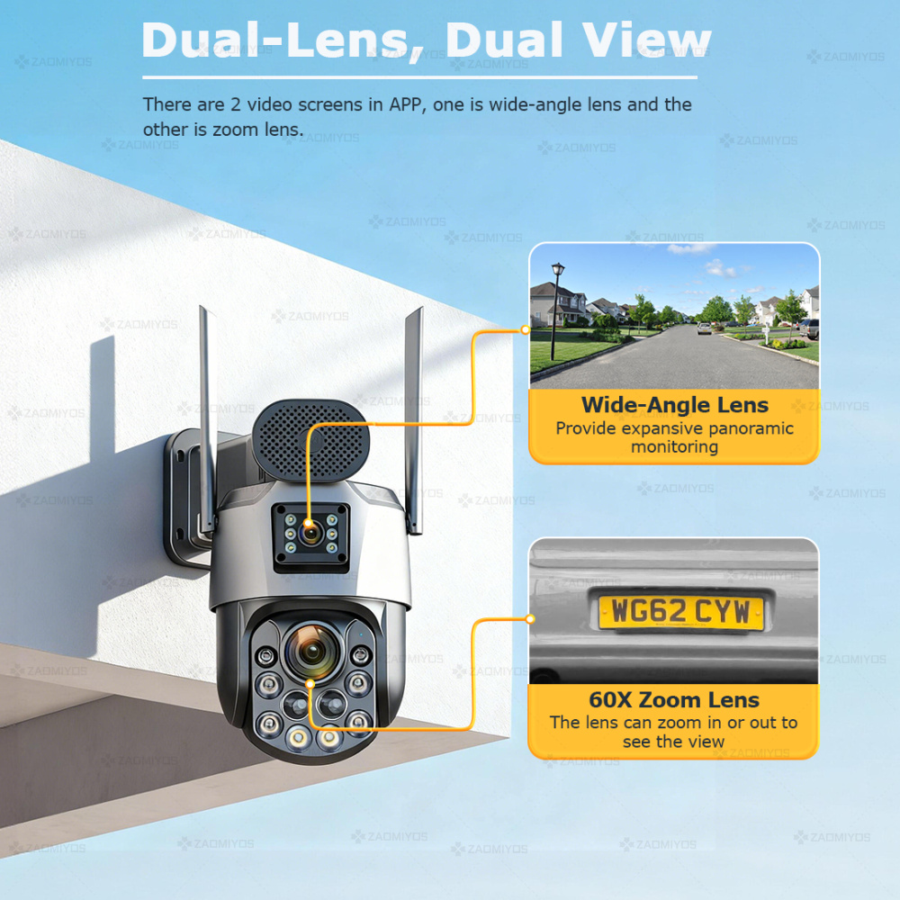 Dual Lens Home Outdoor Surveil - đánh giá và giá Solar Panel Tilt Mount